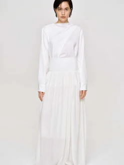 Frauen Source Unknown Kleidung<Ocelia Maxirock Mit Tiefer Taille, Weis