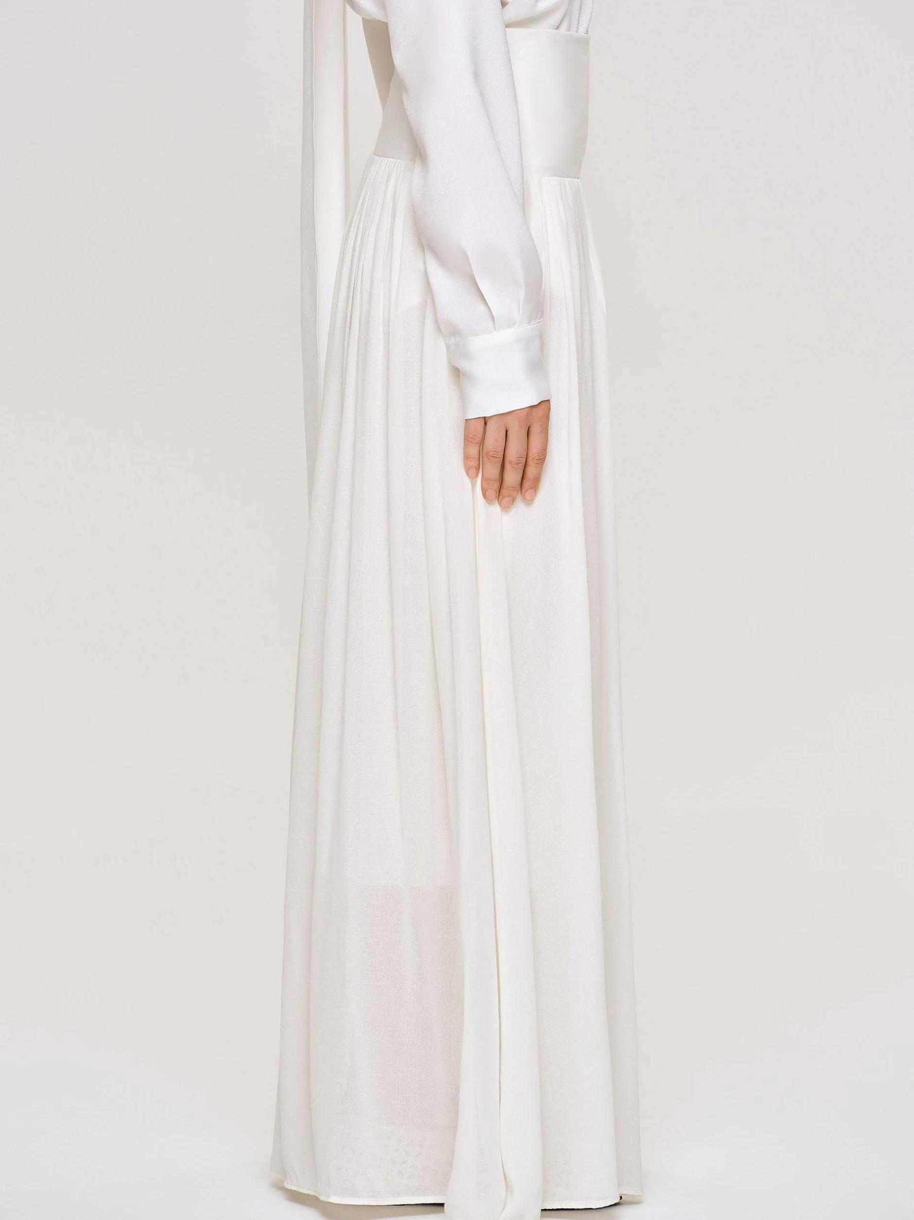 Frauen Source Unknown Kleidung<Ocelia Maxirock Mit Tiefer Taille, Weis