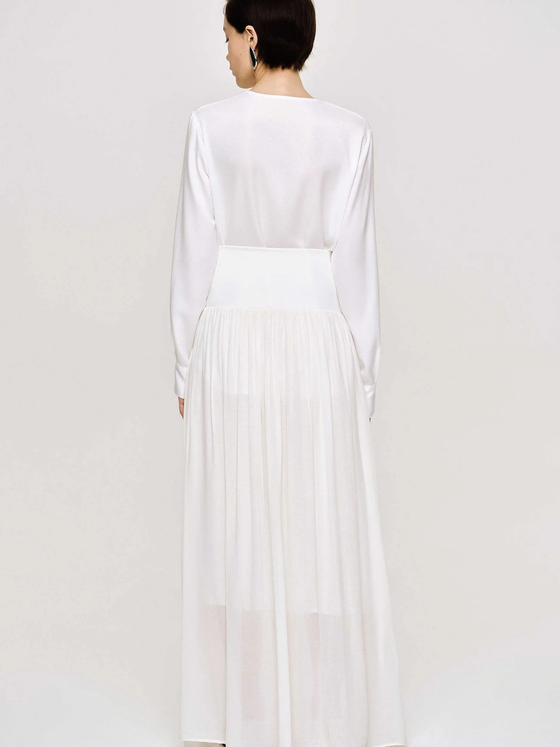 Frauen Source Unknown Unterteile<Ocelia Maxirock Mit Tiefer Taille, Weis