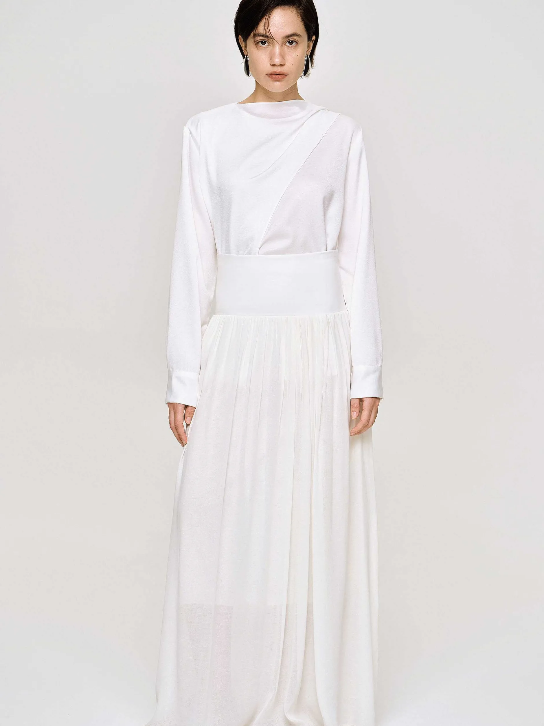 Frauen Source Unknown Unterteile<Ocelia Maxirock Mit Tiefer Taille, Weis