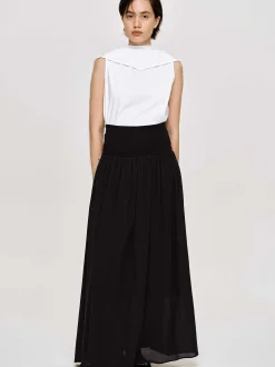Frauen Source Unknown Kleidung<Ocelia Maxirock Mit Tiefer Taille, Schwarz