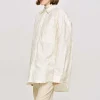 Frauen Source Unknown Zubehör<Over-Fit-Jacquard-Hemd, Pergament