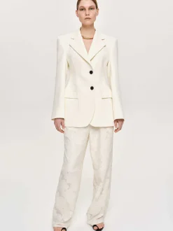 Frauen Source Unknown Kleidung<Poldo Sanduhr-Blazer, Creme