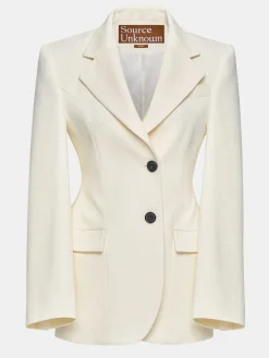 Frauen Source Unknown Kleidung<Poldo Sanduhr-Blazer, Creme
