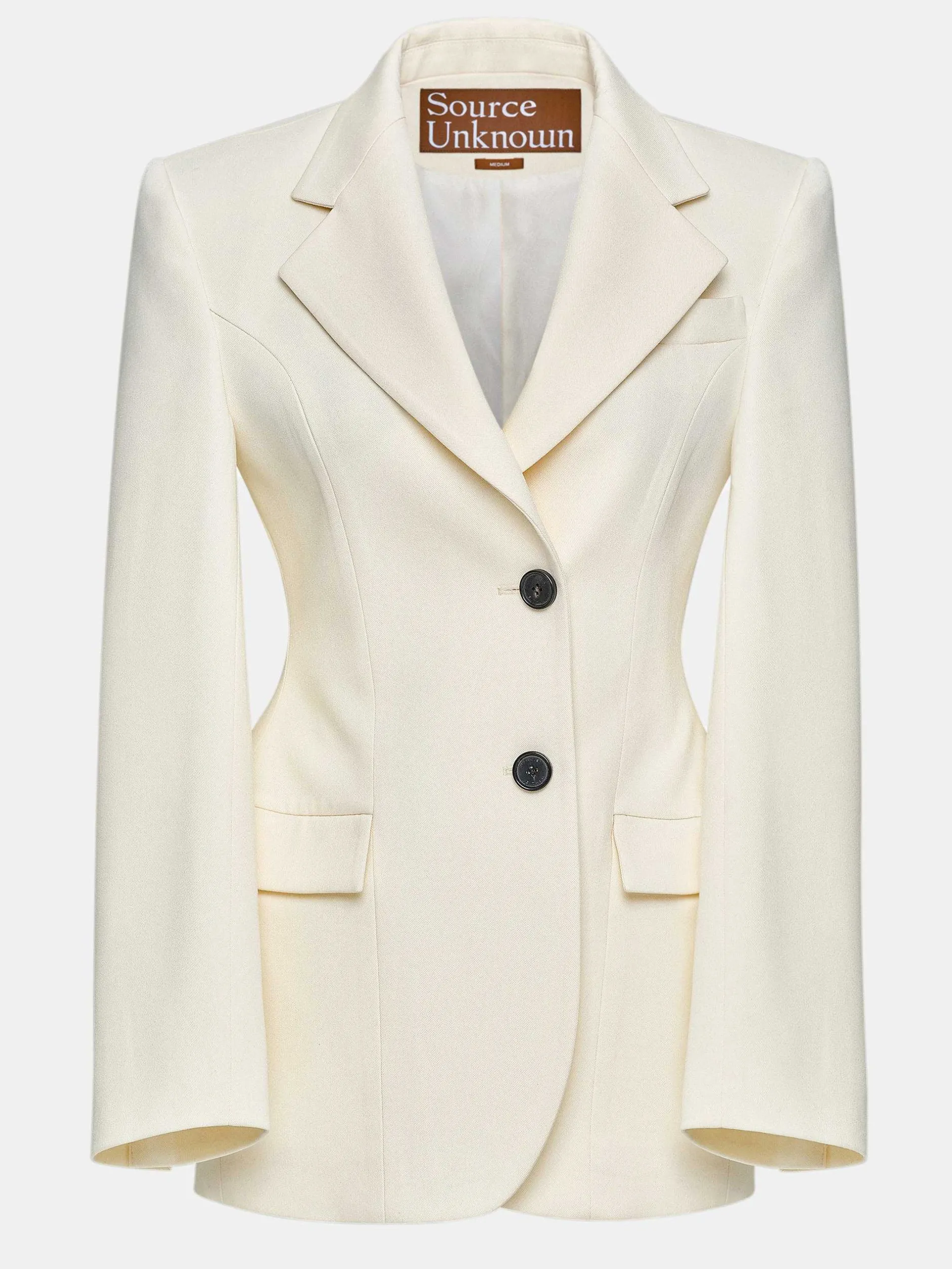 Frauen Source Unknown Kleidung<Poldo Sanduhr-Blazer, Creme
