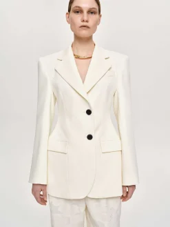 Frauen Source Unknown Oberbekleidung<Poldo Sanduhr-Blazer, Creme