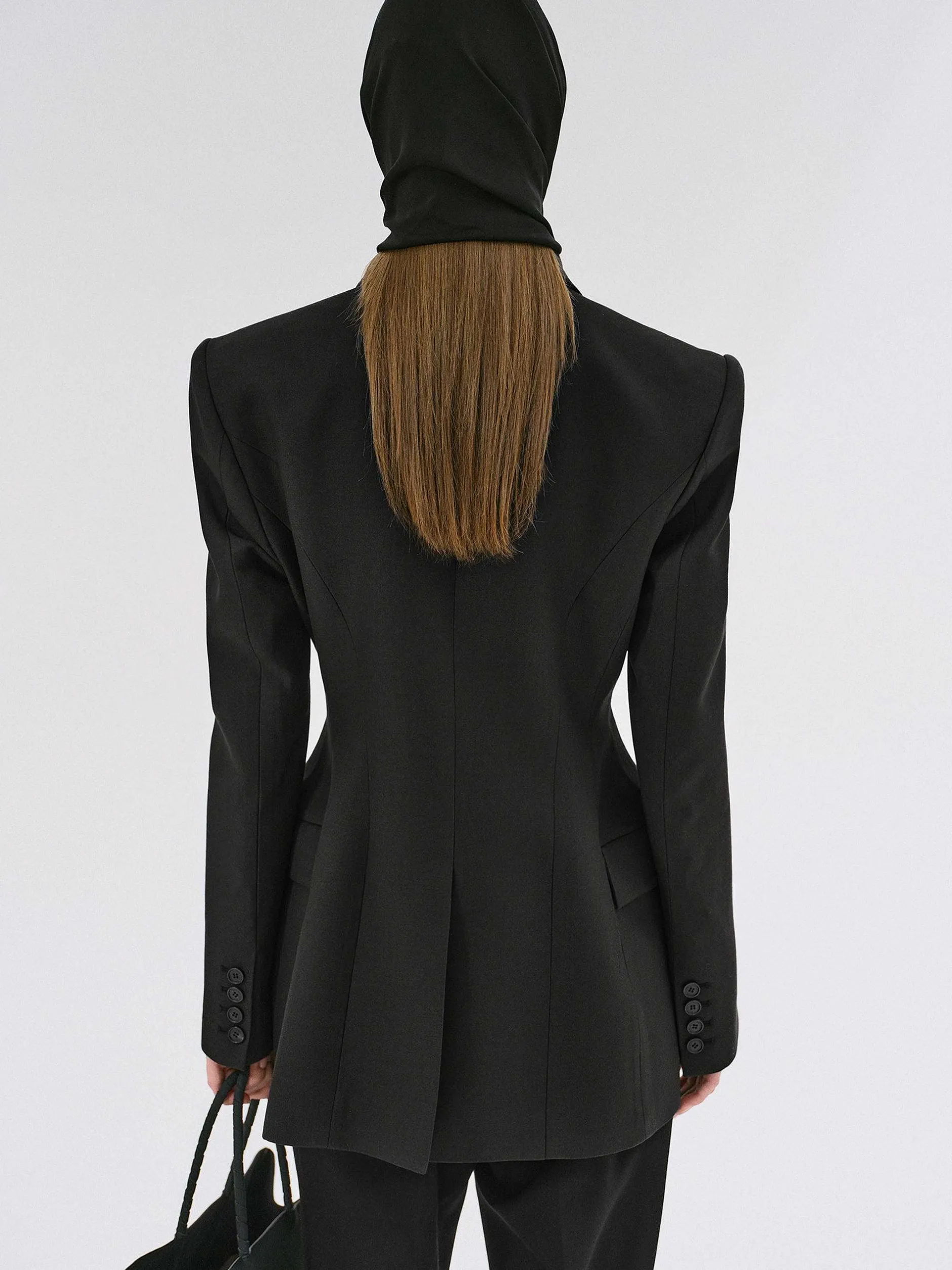 Frauen Source Unknown Kleidung<Poldo Sanduhr-Blazer, Schwarz