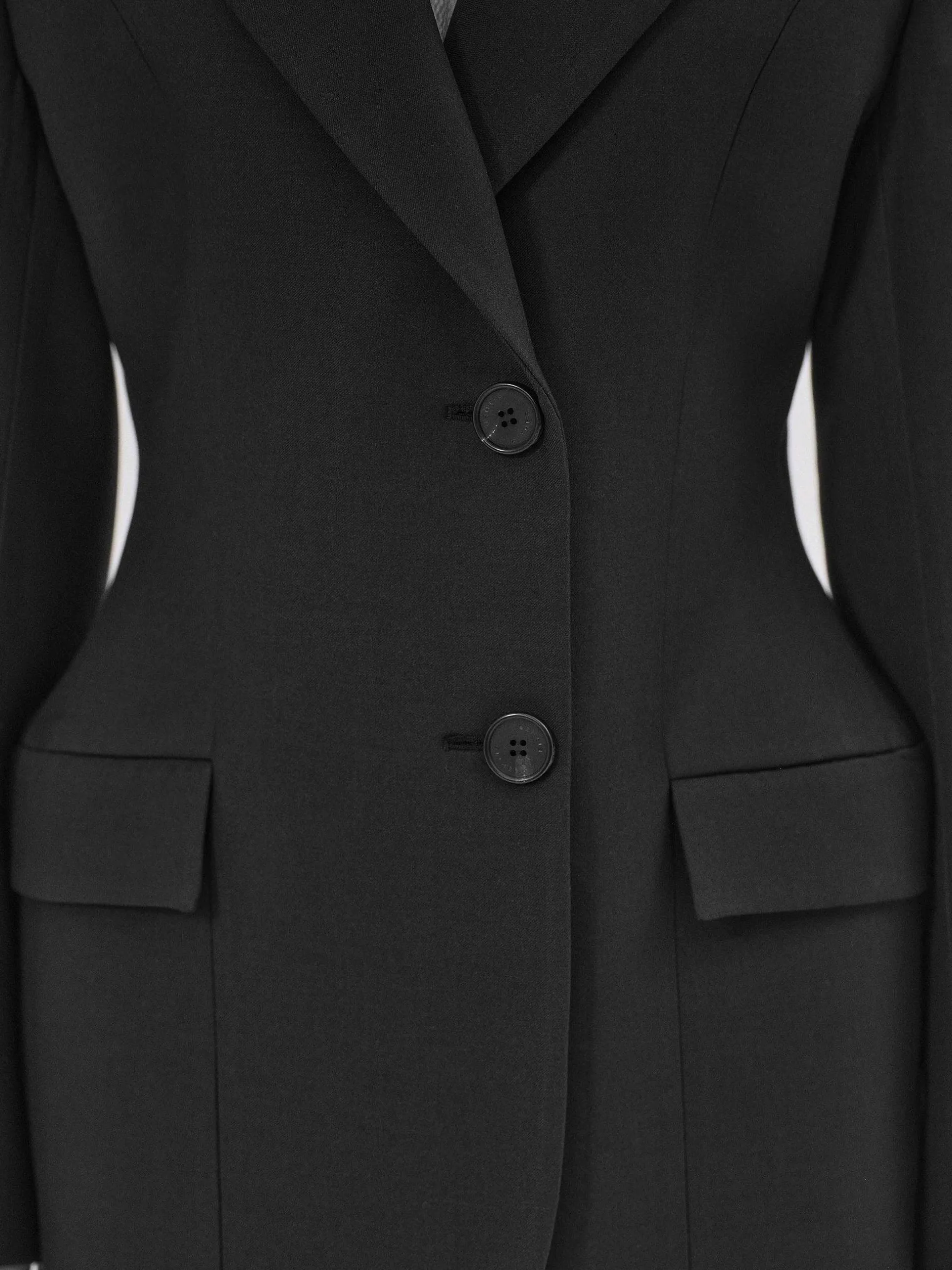 Frauen Source Unknown Kleidung<Poldo Sanduhr-Blazer, Schwarz