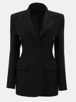 Frauen Source Unknown Kleidung<Poldo Sanduhr-Blazer, Schwarz