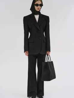 Frauen Source Unknown Kleidung<Poldo Sanduhr-Blazer, Schwarz