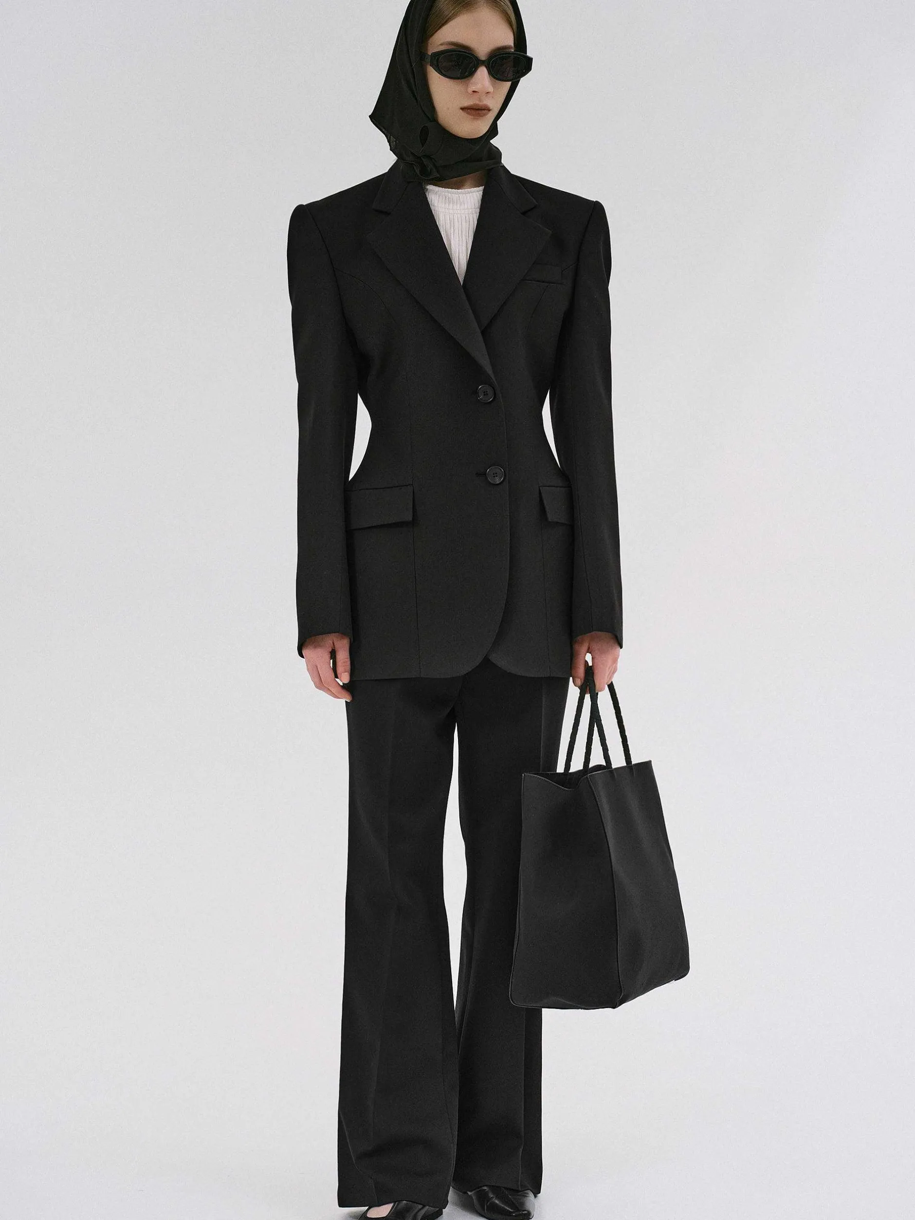 Frauen Source Unknown Kleidung<Poldo Sanduhr-Blazer, Schwarz