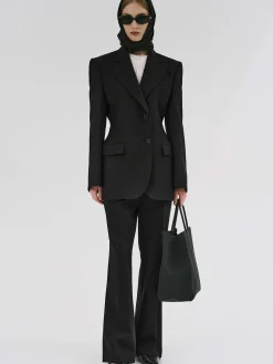 Frauen Source Unknown Oberbekleidung<Poldo Sanduhr-Blazer, Schwarz