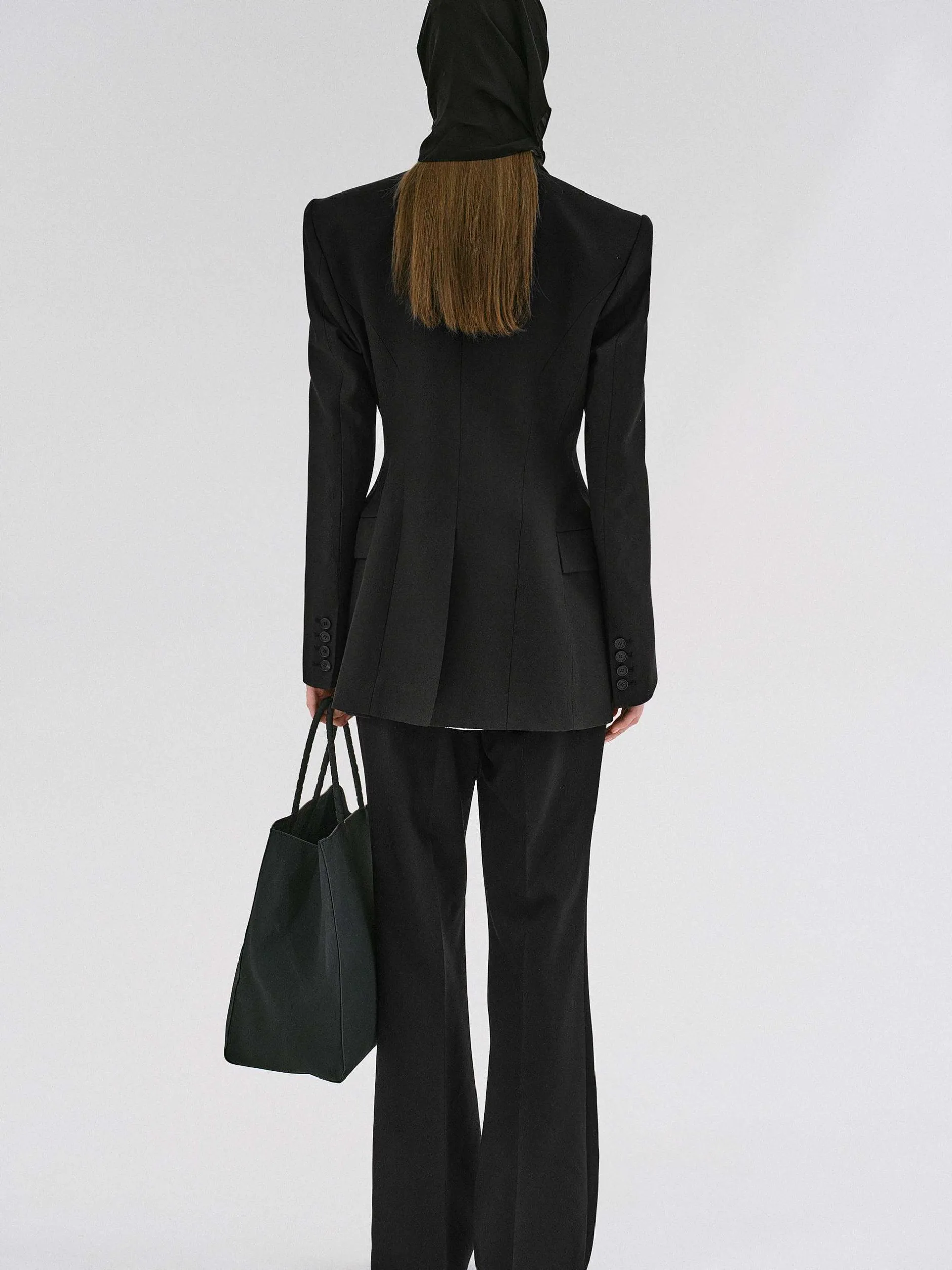 Frauen Source Unknown Oberbekleidung<Poldo Sanduhr-Blazer, Schwarz