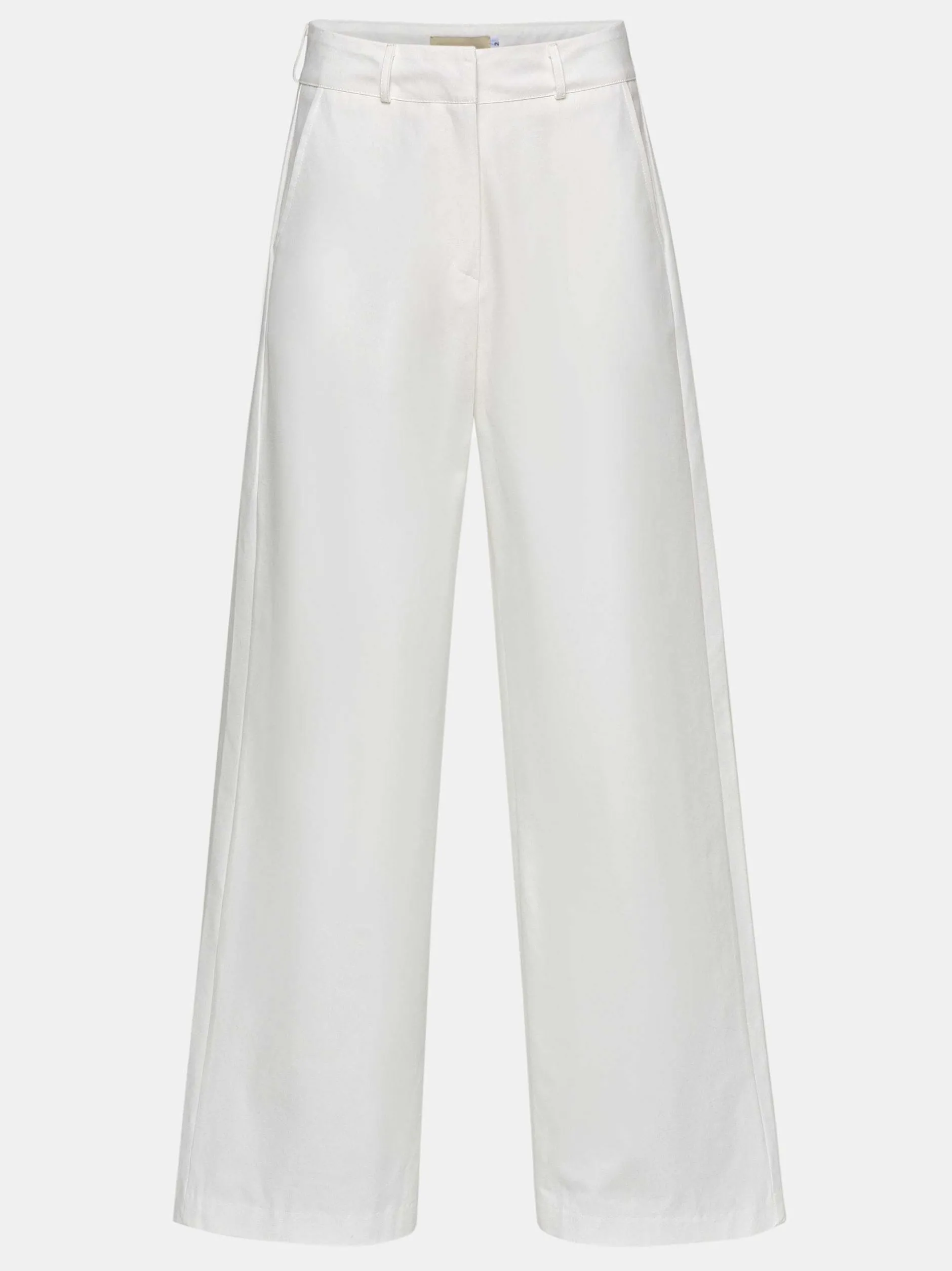 Frauen Source Unknown Kleidung<Popeline-Hose Mit Weitem Bein, Weis