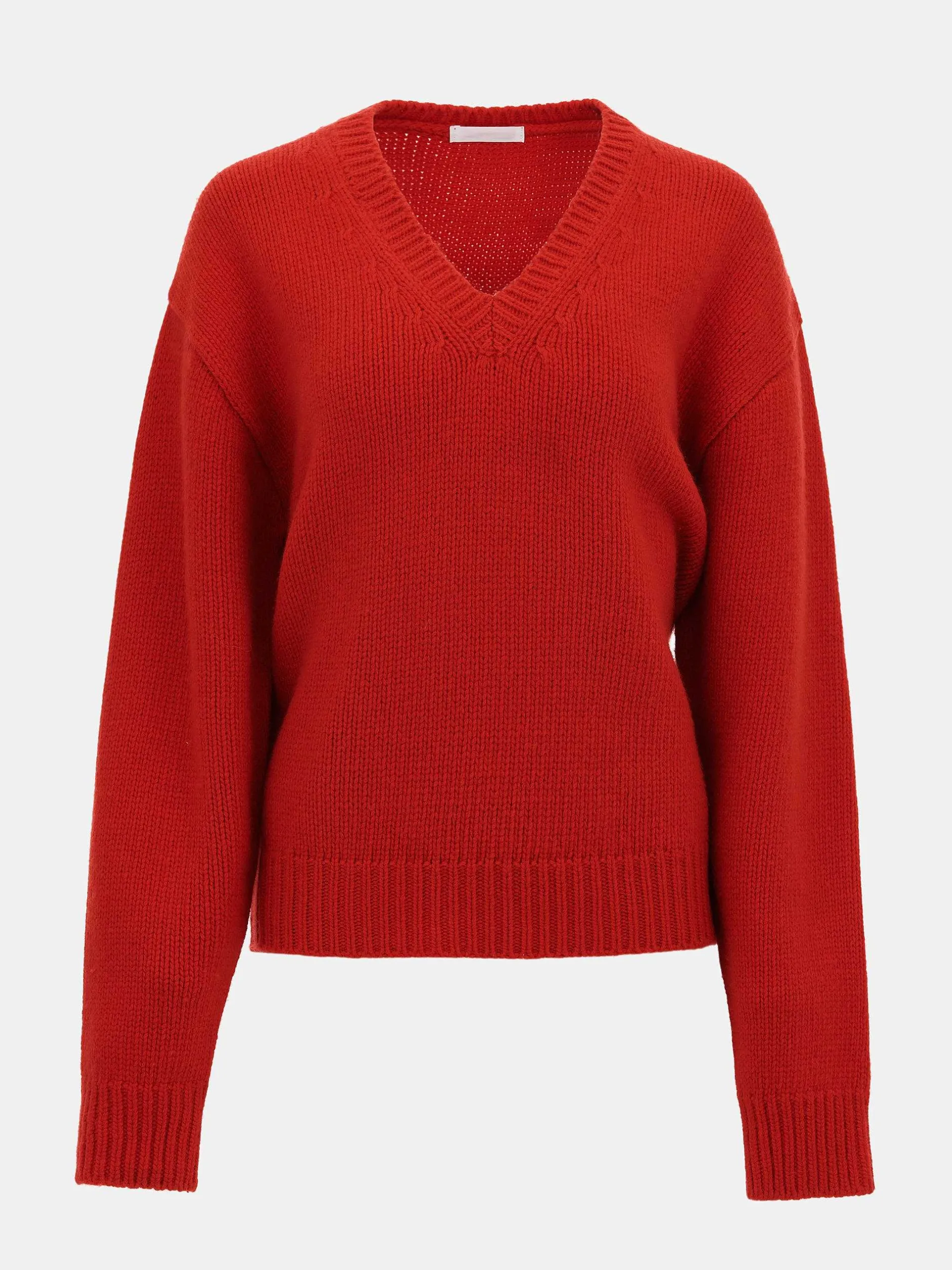 Frauen Source Unknown Strickwaren<Pullover Aus Extrafeiner Wolle, Rot