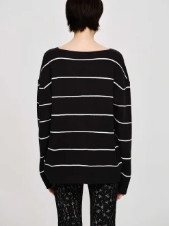 Frauen Source Unknown Kleidung<Pullover Mit Tiefem V-Ausschnitt, Schwarz