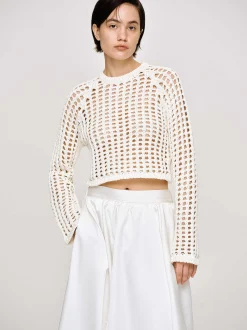 Frauen Source Unknown Kleidung<Reef Net Strickoberteil, Elfenbein