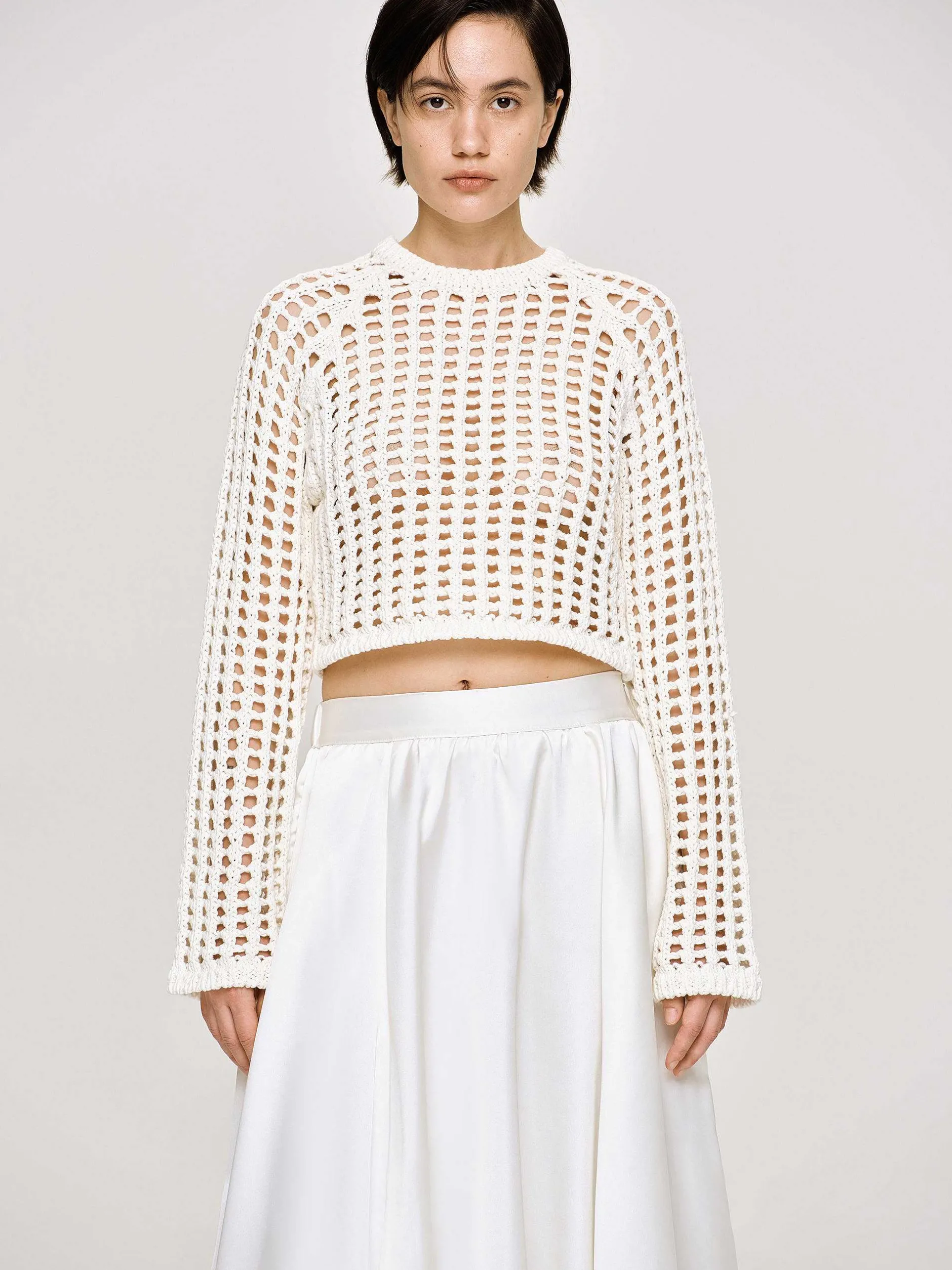 Frauen Source Unknown Kleidung<Reef Net Strickoberteil, Elfenbein