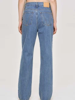 Frauen Source Unknown Denim<Relaxed Straight Jeans, Mittlere Waschung