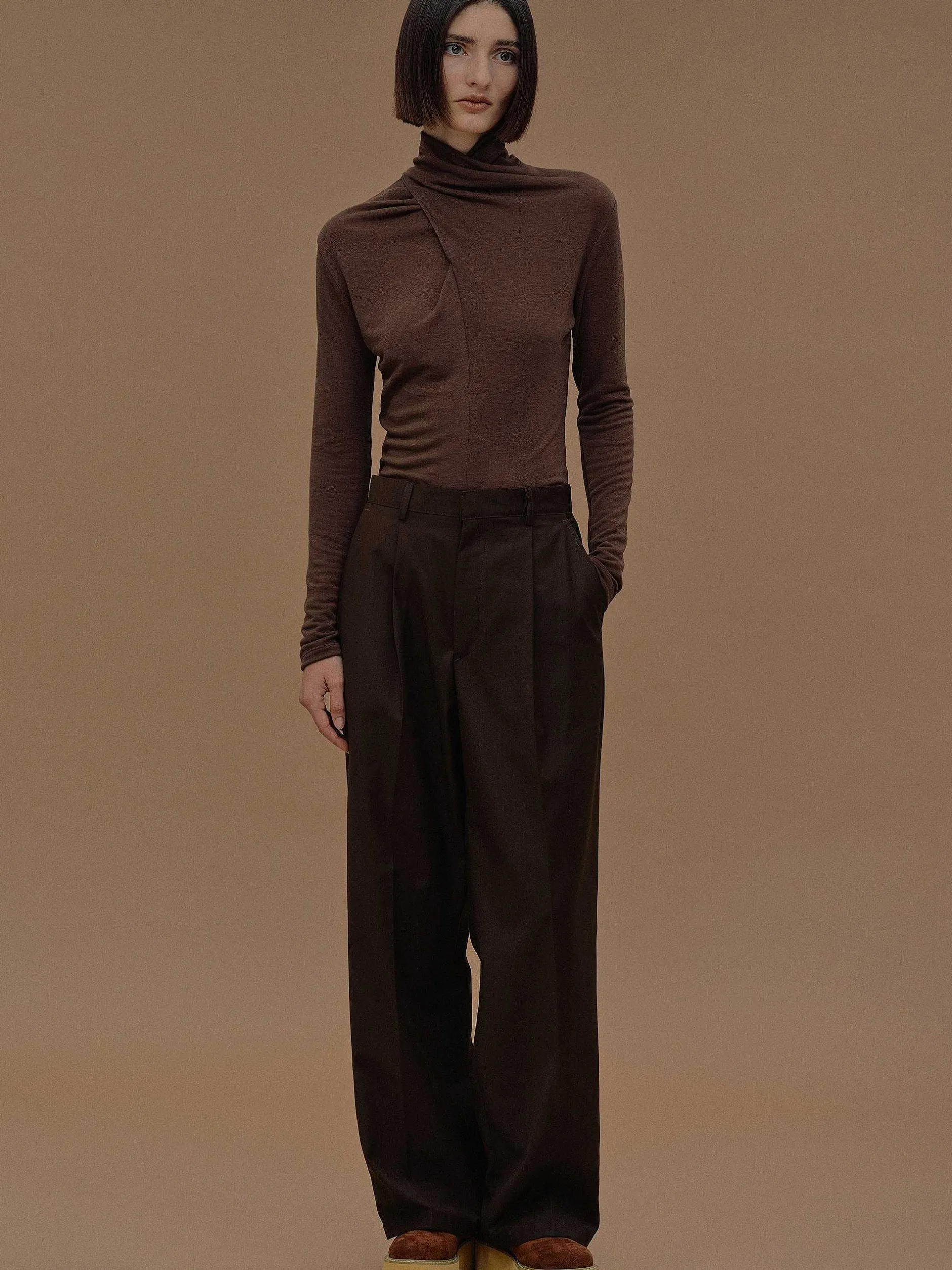 Frauen Source Unknown Unterteile<Relaxed-Hose Mit Dreieckstaschen, Fondant