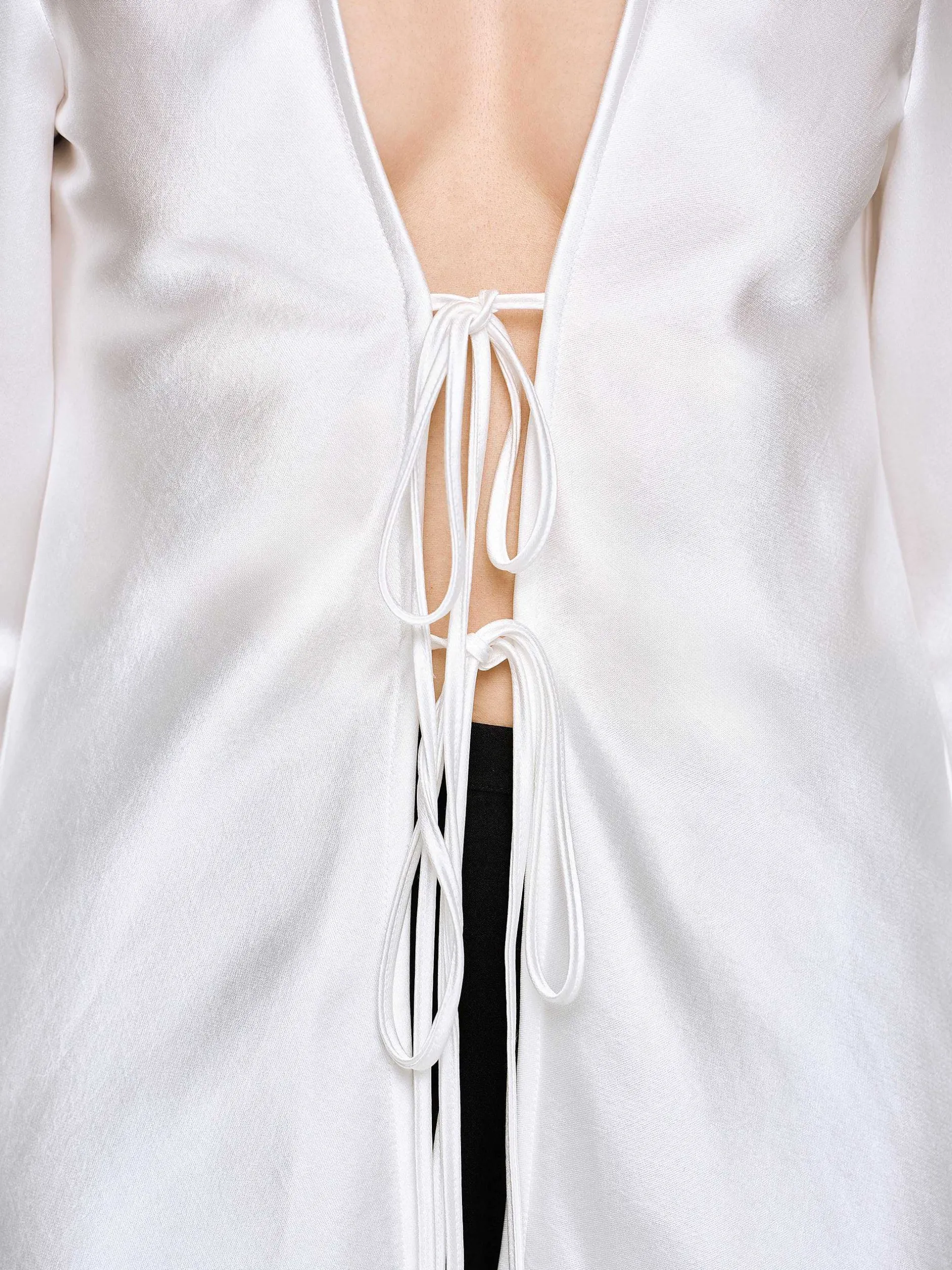 Frauen Source Unknown Kleidung<Reyna Satinbluse, Perle