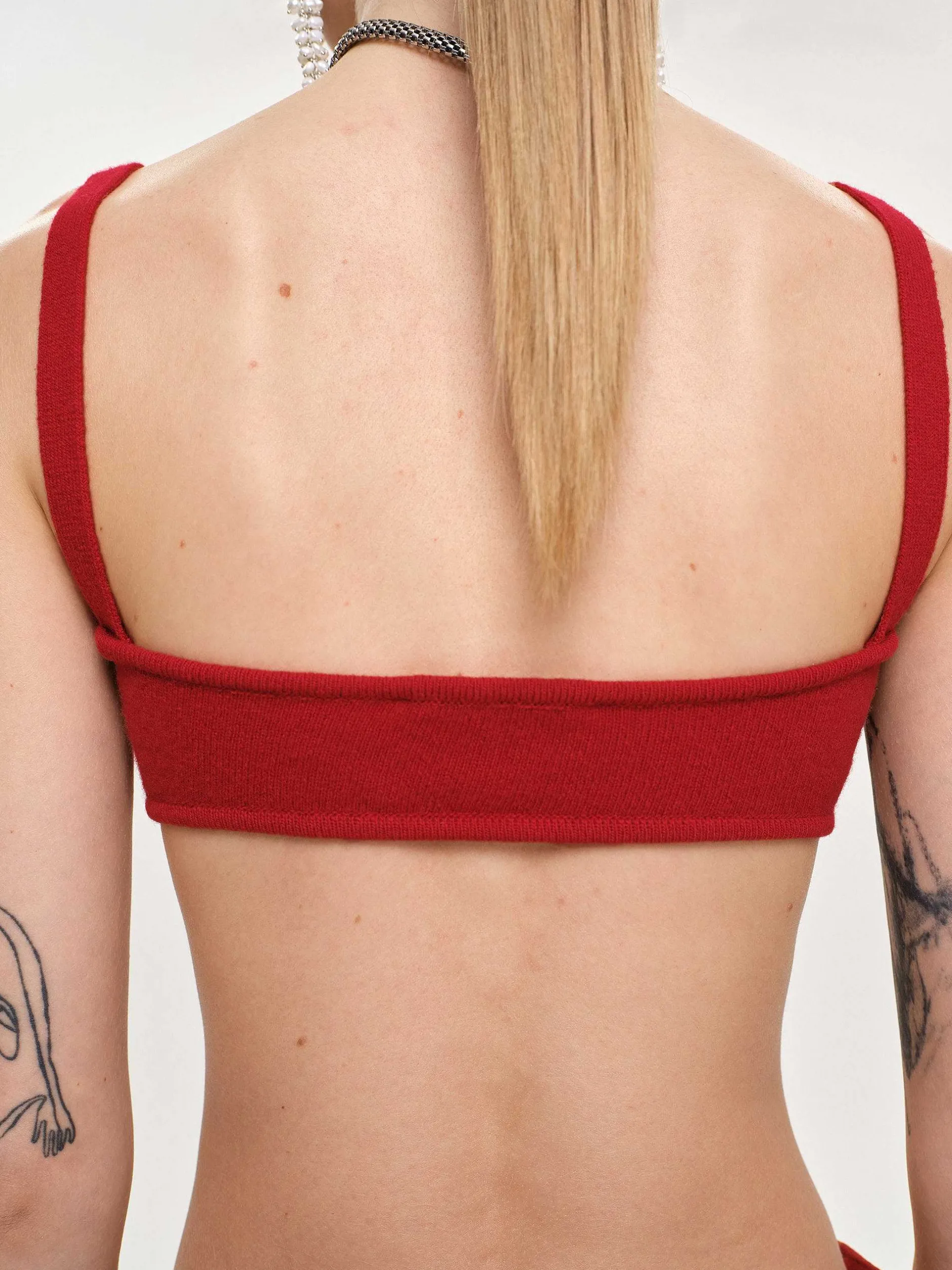 Frauen Source Unknown Kleidung<Rippstrick-Bh, Rot