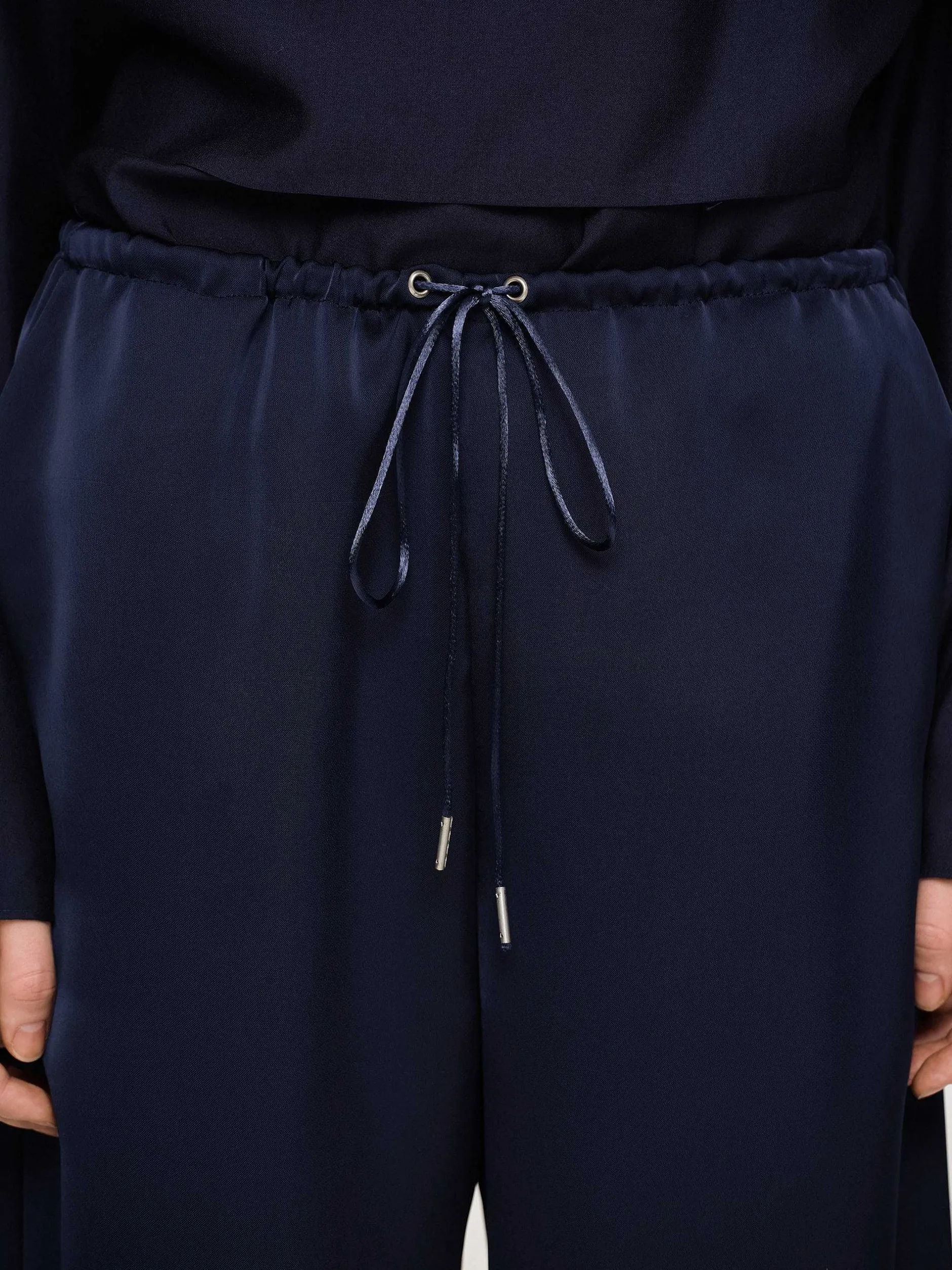 Frauen Source Unknown Unterteile<Satin-Jogginghose, Marineblau