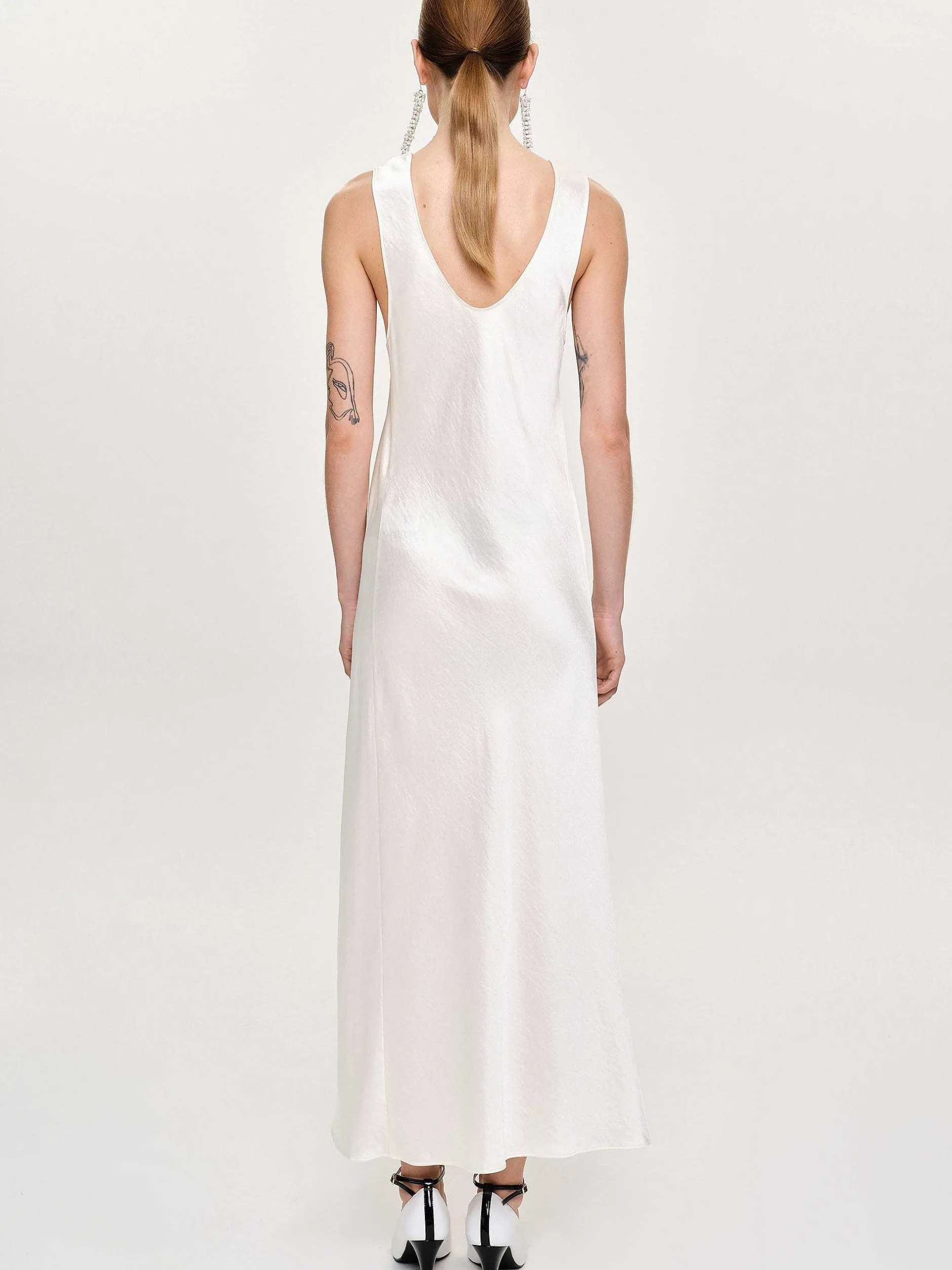 Frauen Source Unknown Zubehör<Satin-Maxikleid, Perle