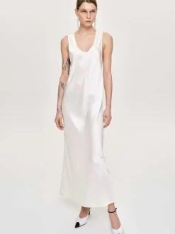 Frauen Source Unknown Zubehör<Satin-Maxikleid, Perle