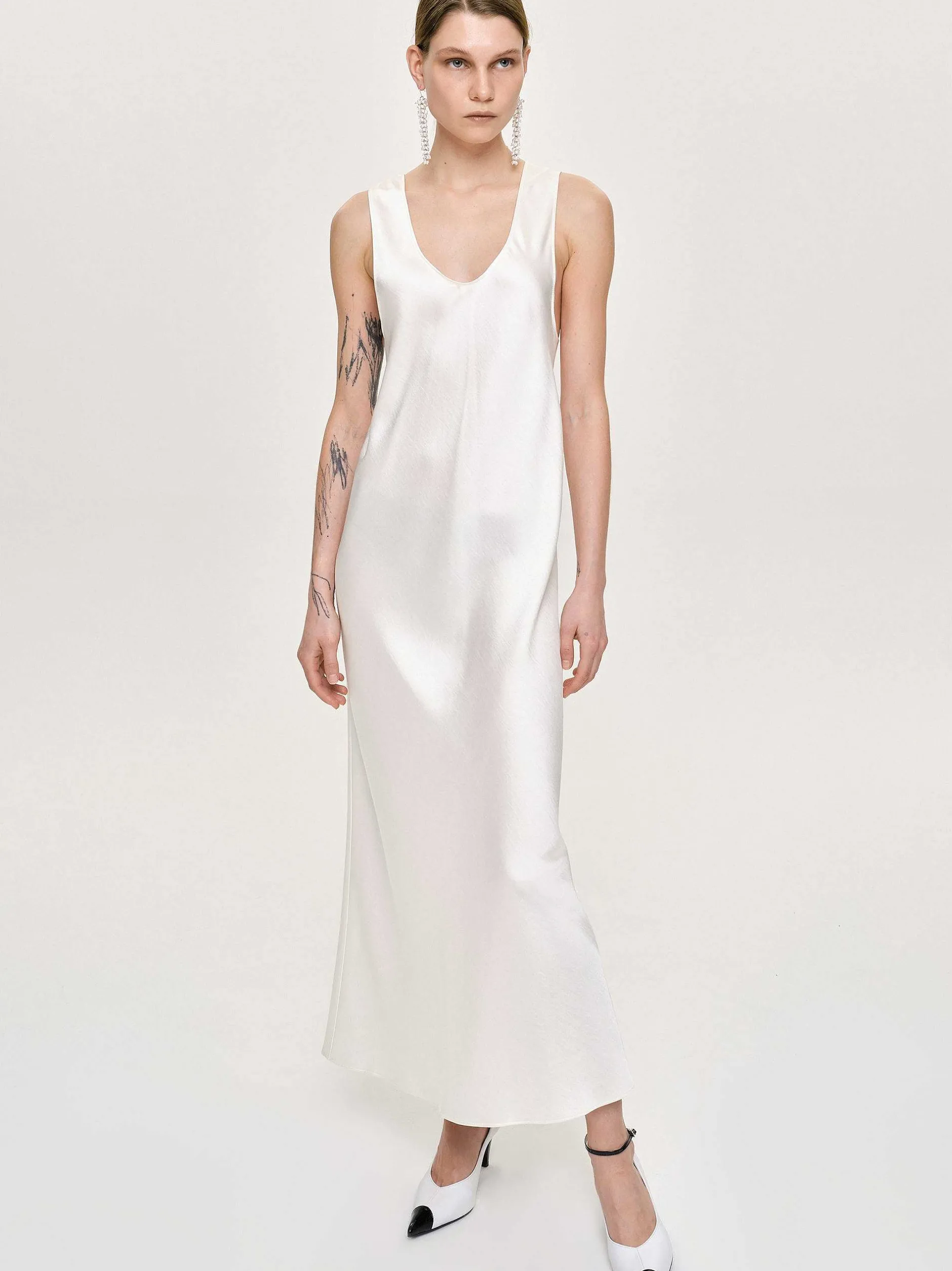 Frauen Source Unknown Zubehör<Satin-Maxikleid, Perle