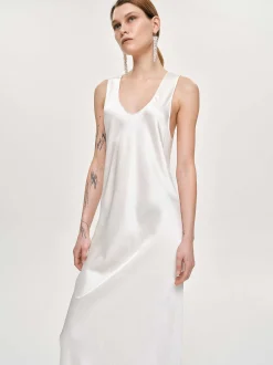 Frauen Source Unknown Zubehör<Satin-Maxikleid, Perle
