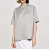 Frauen Source Unknown Zubehör<Satin-T-Shirt, Silber