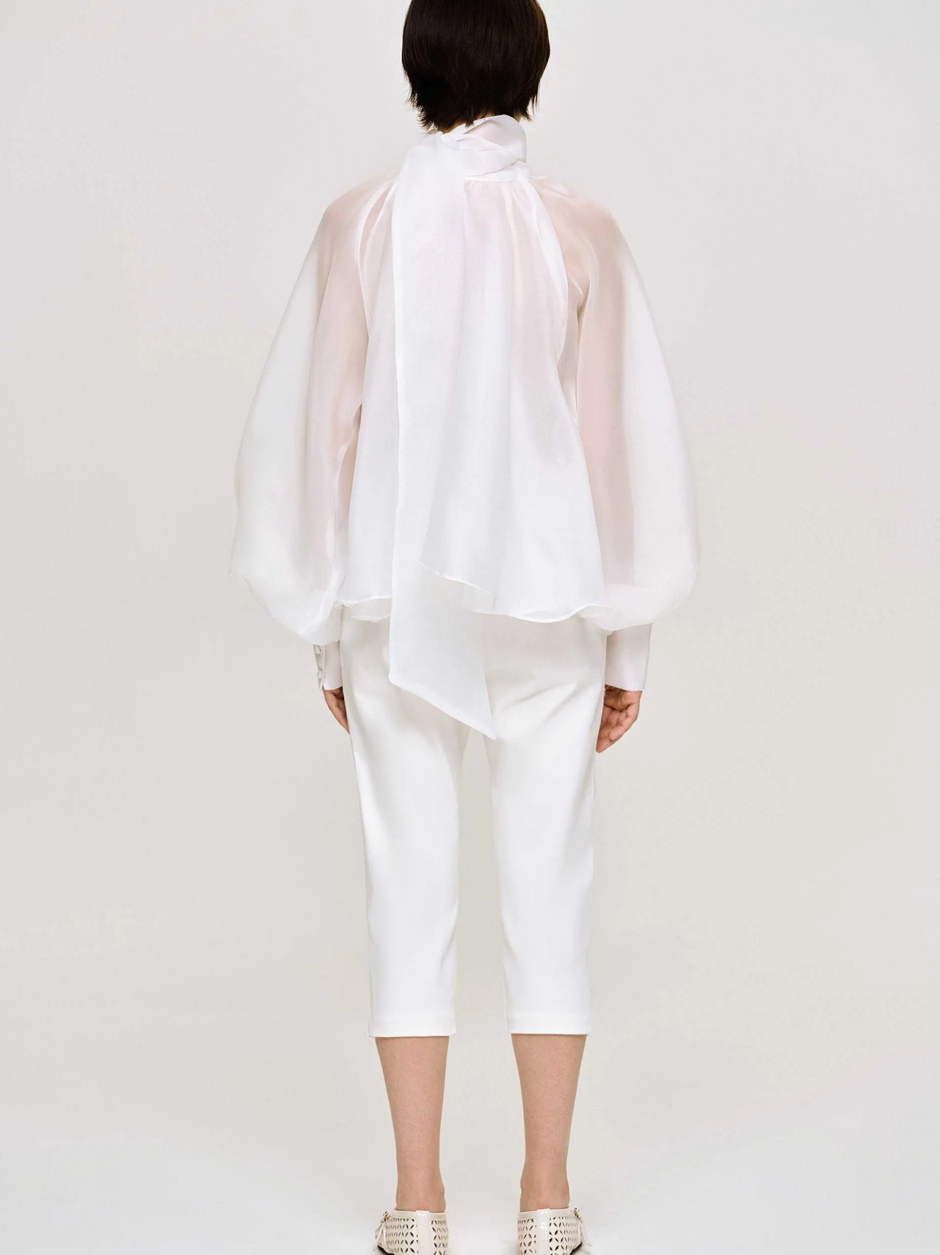 Frauen Source Unknown Kleidung<Schmale Caprihose, Weis