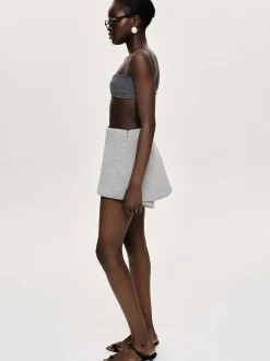 Frauen Source Unknown Unterteile<Segura Sweat Mini Skorts, Gainsboro Melange