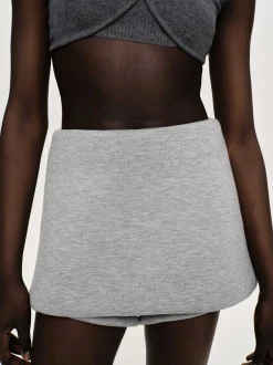 Frauen Source Unknown Unterteile<Segura Sweat Mini Skorts, Gainsboro Melange