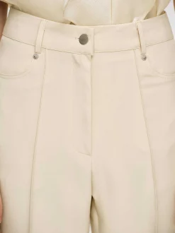 Frauen Source Unknown Kleidung<Slim-Faltenhose, Butter