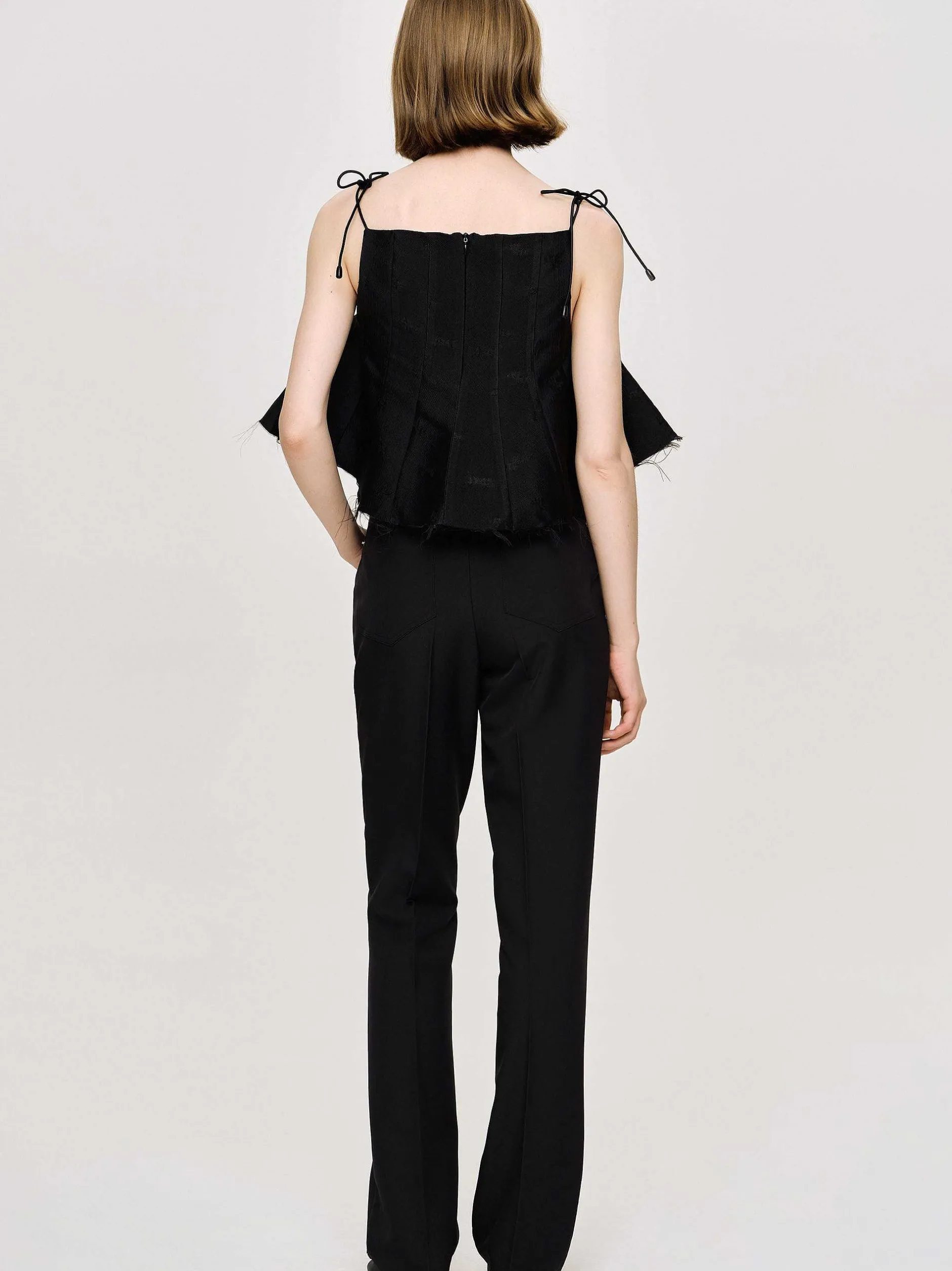 Frauen Source Unknown Unterteile<Slim-Hose Mit Bugelfalte, Schwarz