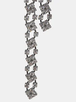 Frauen Source Unknown Kleidung<Strass-Tropfen-Halskette, Silber