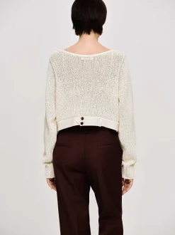 Frauen Source Unknown Strickwaren<Strickpullover Mit U-Ausschnitt, Mandel