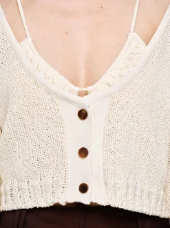 Frauen Source Unknown Kleidung<Strickpullover Mit U-Ausschnitt, Mandel