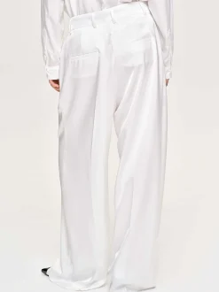 Frauen Source Unknown Unterteile<Taiamo Fluid-Satin-Hose, Weis