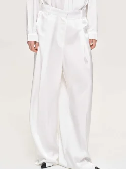 Frauen Source Unknown Unterteile<Taiamo Fluid-Satin-Hose, Weis