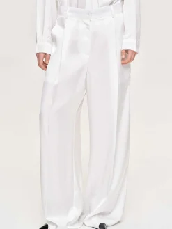 Frauen Source Unknown Unterteile<Taiamo Fluid-Satin-Hose, Weis