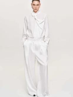 Frauen Source Unknown Kleidung<Taiamo Fluid-Satin-Hose, Weis