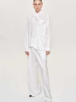 Frauen Source Unknown Kleidung<Taiamo Fluid-Satin-Hose, Weis
