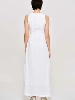 Frauen Source Unknown Kleidung<Tailliertes Maxikleid, Weis