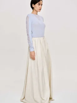 Frauen Source Unknown Strickwaren<Transparenter Armelstrick, Himmelblau