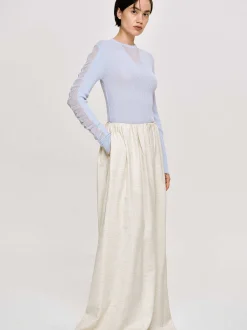 Frauen Source Unknown Strickwaren<Transparenter Armelstrick, Himmelblau