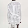 Frauen Source Unknown Zubehör<Transparentes Button-Down-Hemd, Weis