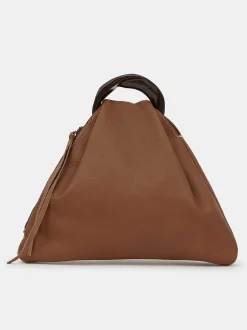 Frauen Source Unknown Kleidung<Triangel-Tasche Aus Kalbsleder, Brunett